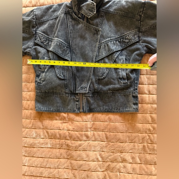 Lorena Saravia H&M VOLUMINOUS TWILL JACKET DARK BROWN, Size Small - Picture 4 of 10